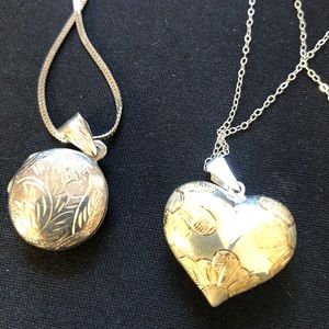 Sterling locket Heart Necklace Pendent 925 Silver